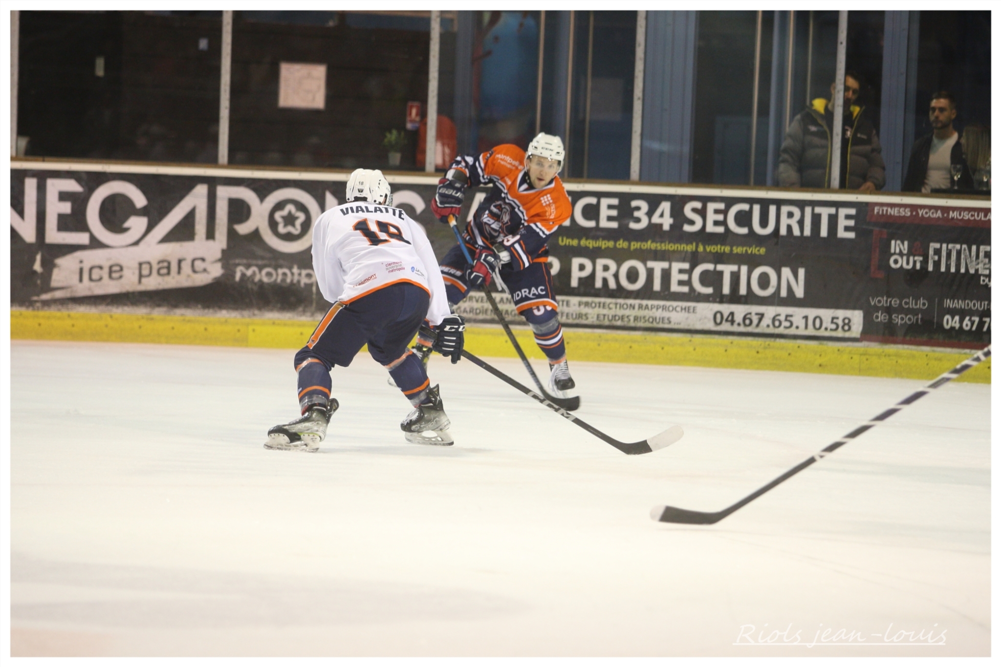 L'équipe de hockey sur glace Montpellier Vipers
