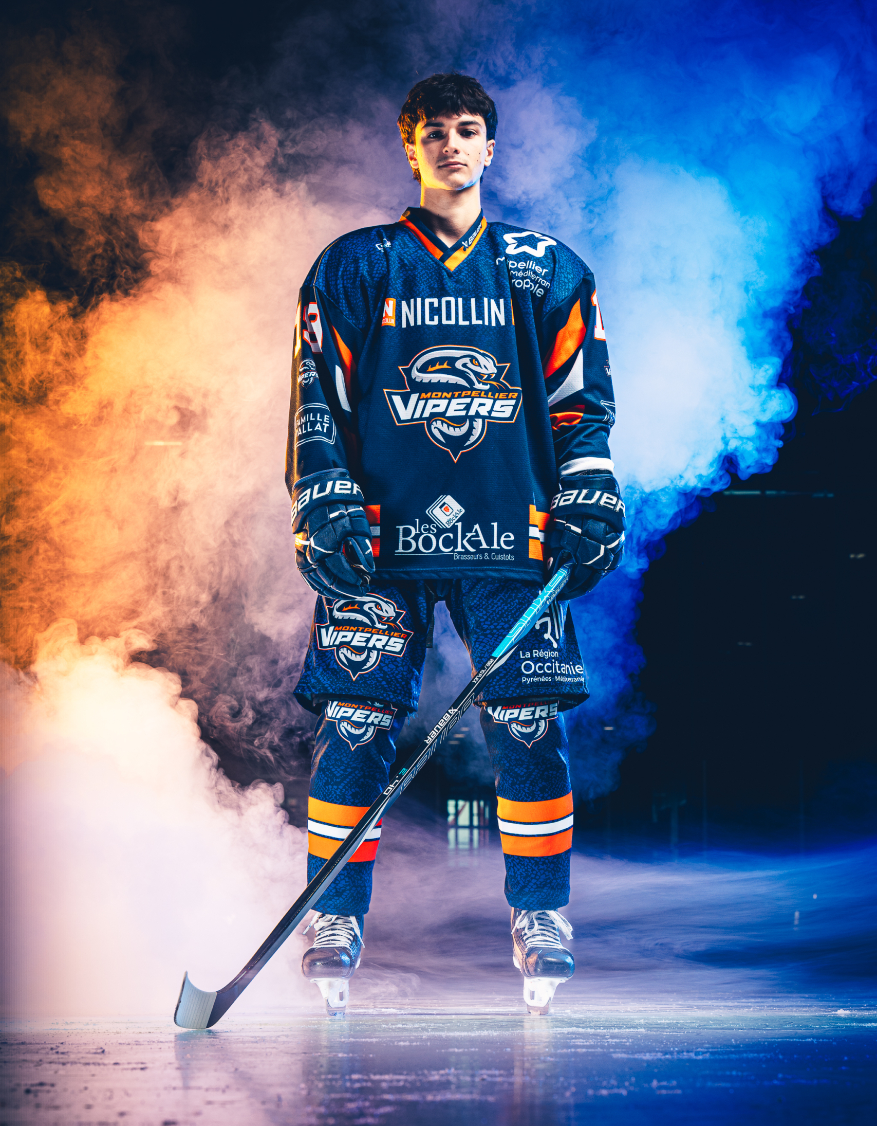 Maillots de hockey personnalisés avec le logo de l'équipe des Vipers